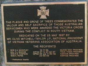 vietnam australia plaque war queensland stafford veterans reserved association copyright