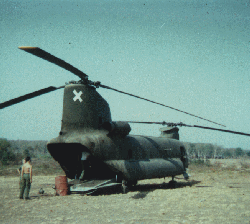 Chinook helicopter at Nui Dat